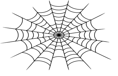 Sun Roof Spider Web Sticker