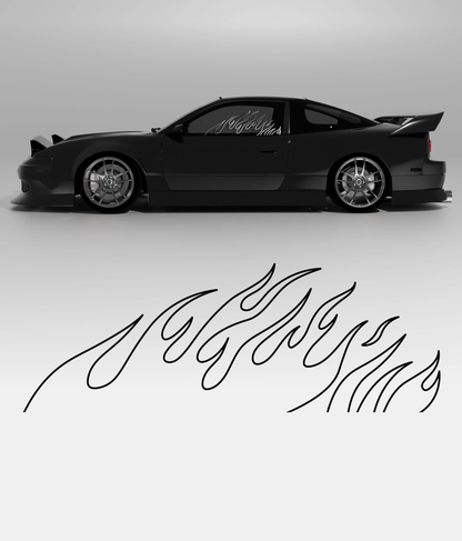 Window Flames Sticker
