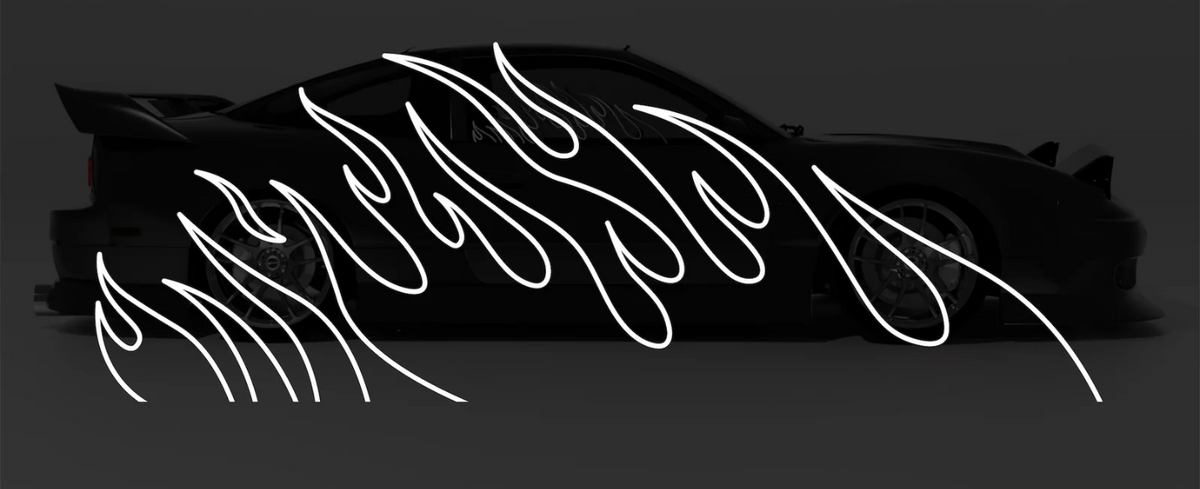 Window Flames Sticker