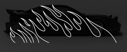 Window Flames Sticker
