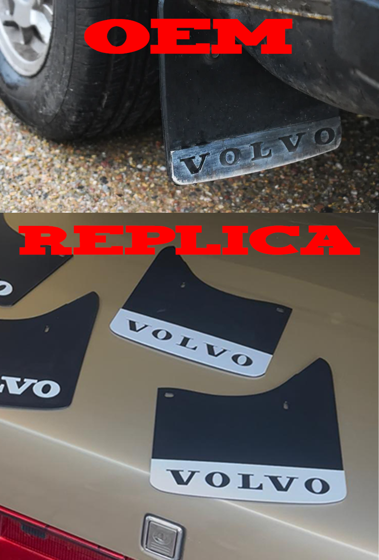 Mud Flap Rear Replica Kit VOLVO 140, 164 240 (-1985) 1203270, 1203271 Accessory