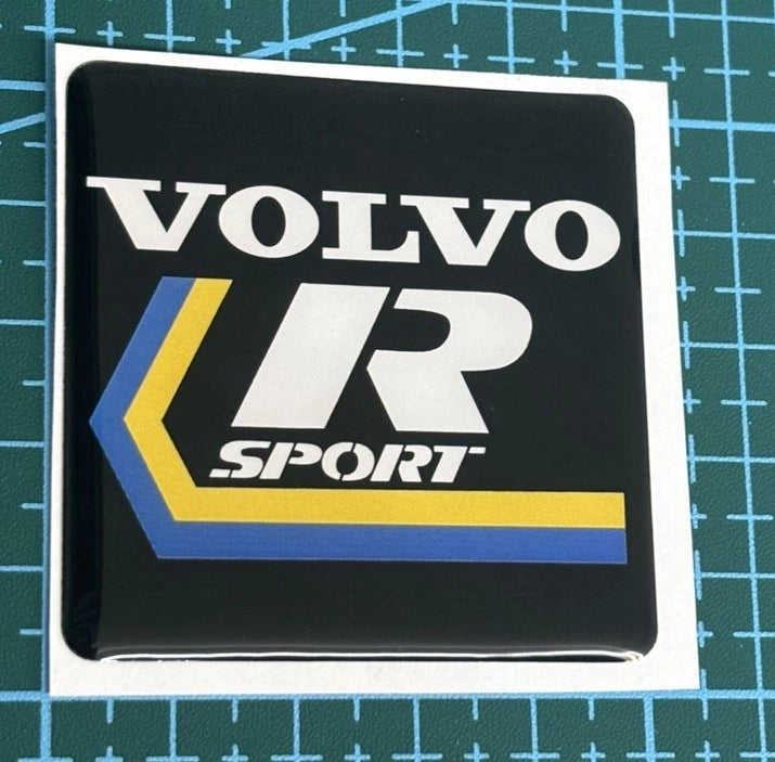 Volvo R Sport Grill Emblem 50x50mm Volvo 740 760 440 460 480