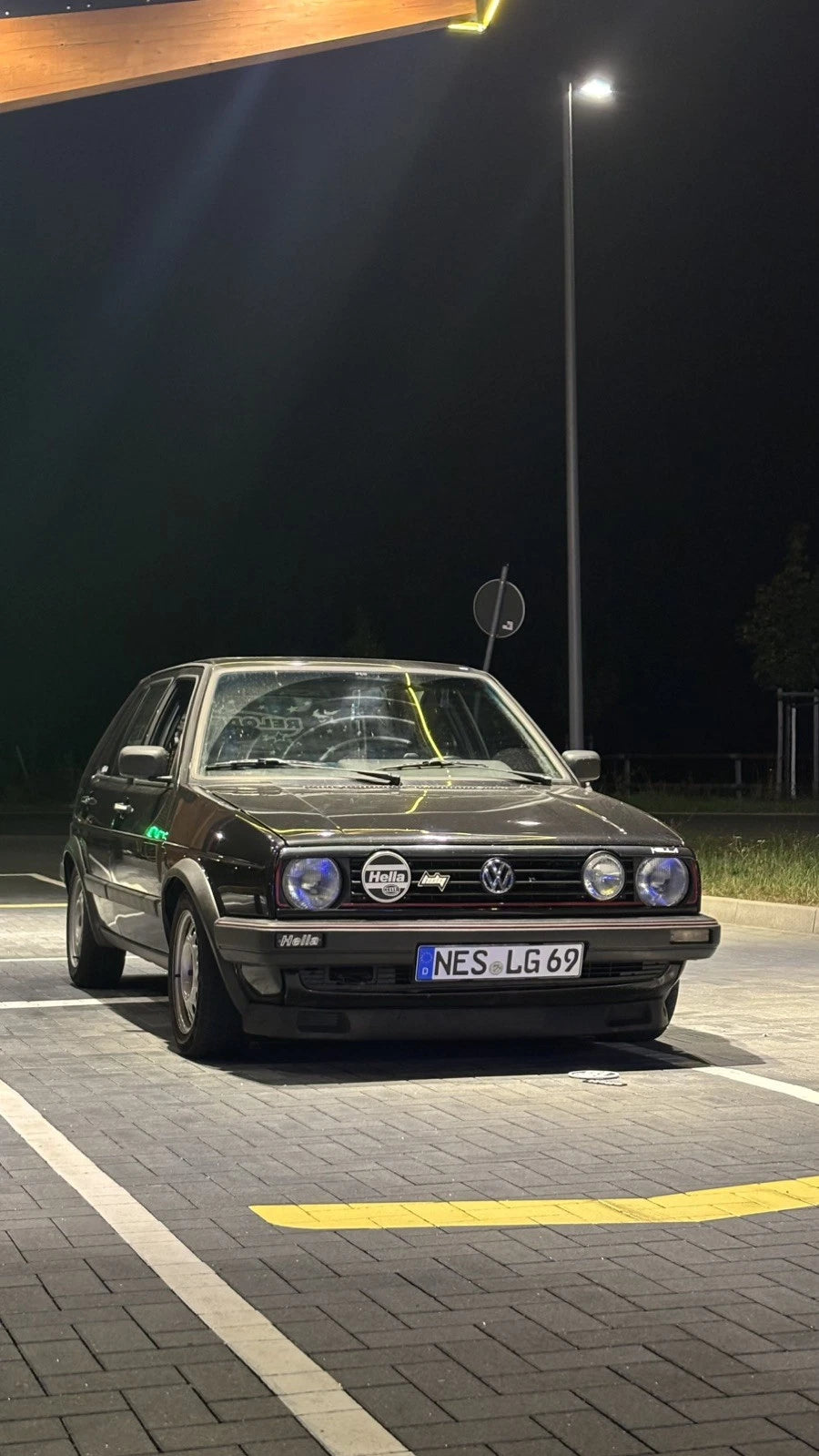 VW Golf 2 HELLA Snap-In Scheinwerferabdeckungen Rallye Cover 2 Stück