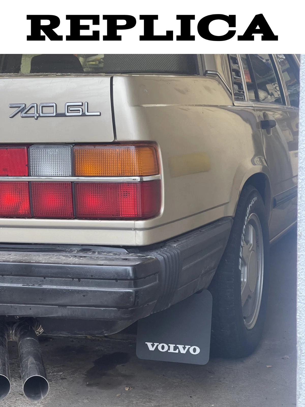 VOLVO 740 760 rear Mudflaps Replica 1188836 Accessory