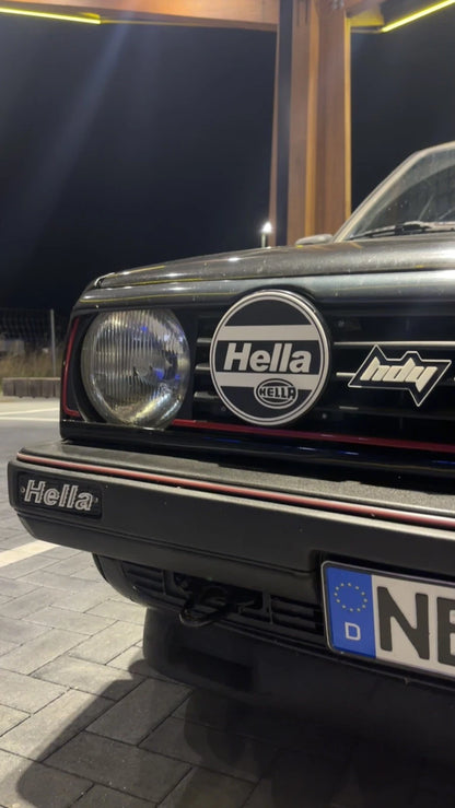 VW Golf 2 HELLA Snap-In Scheinwerferabdeckungen Rallye Cover 2 Stück