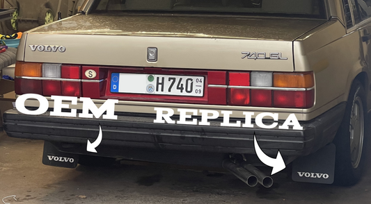 VOLVO 740 760 rear Mudflaps Replica 1188836 Accessory