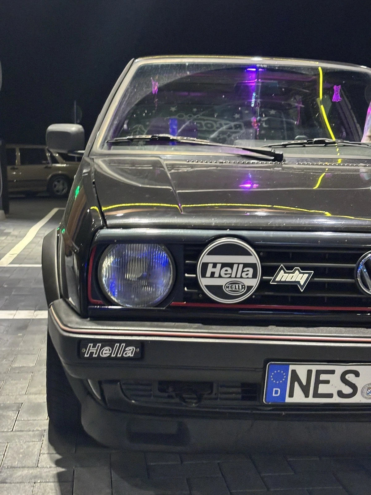 VW Golf 2 HELLA Snap-In Scheinwerferabdeckungen Rallye Cover 2 Stück