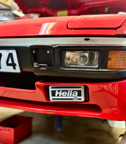 HELLA Fog Light Covers for Porsche 944 / 924 | Rallye Style