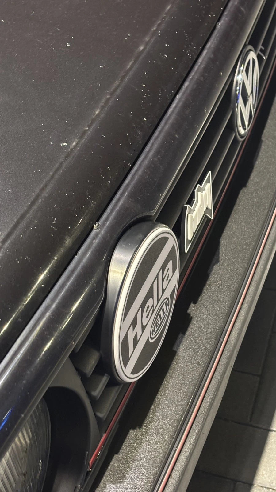 VW Golf 2 HELLA Snap-In Scheinwerferabdeckungen Rallye Cover 2 Stück