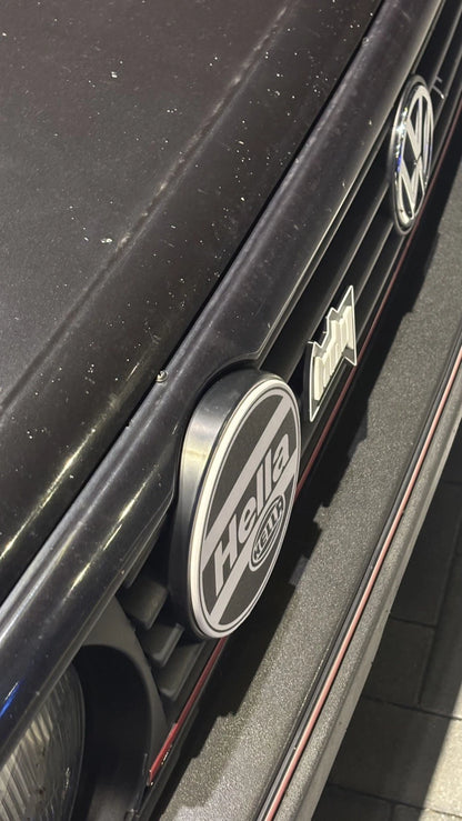 VW Golf 2 HELLA Snap-In Scheinwerferabdeckungen Rallye Cover 2 Stück