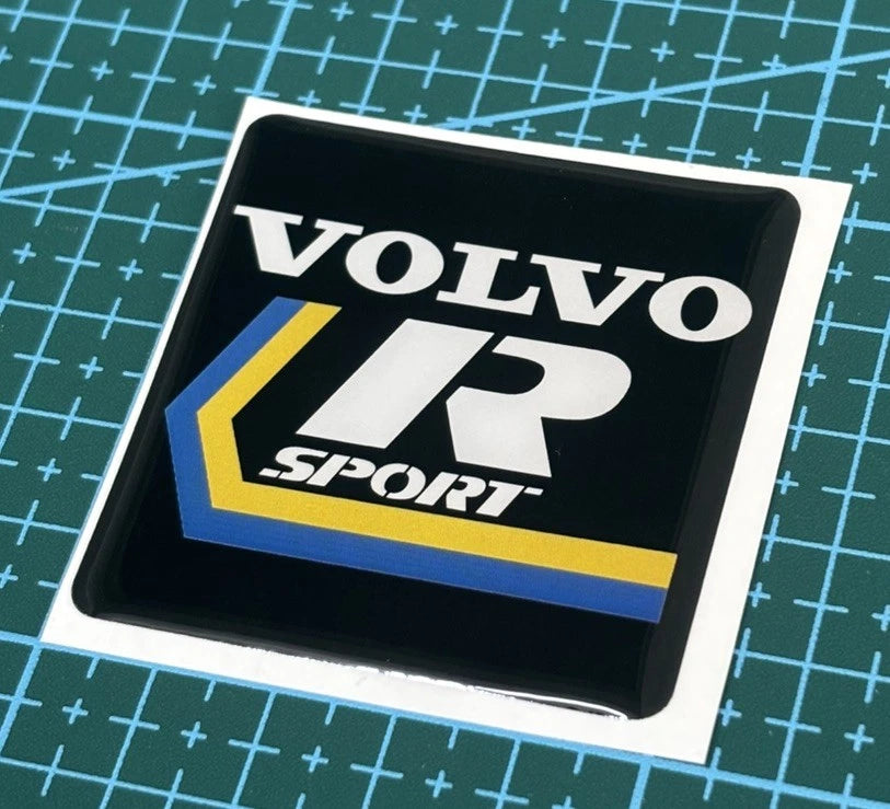 Volvo R Sport Grill Emblem 50x50mm Volvo 740 760 440 460 480