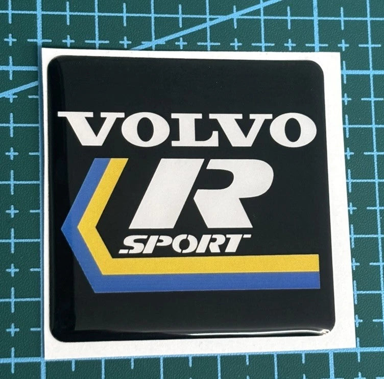 Volvo R Sport Grill Emblem 50x50mm Volvo 740 760 440 460 480